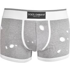 Dolce & Gabbana Briefs Men's Underwear Dolce & Gabbana Made In Italy Label Distressed-Look Boxer Trunk, Grey/white