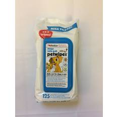 Petkin pet wipes 125 mega value pack cats cleaning soft wipes