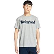 Timberland T-shirts Timberland Northwood Wordmark Logo T-shirt - Grijs Heather