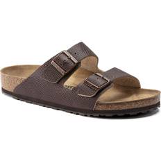 Birkenstock Arizona Slides Birkenstock Men's Arizona Grip Horween Slides, Roast, Brown