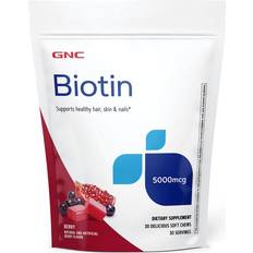 GNC Supplements GNC Biotin 5000mcg 30 Soft Chews