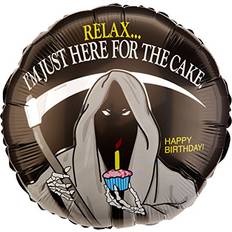 Betallic Grim Reaper Happy Birthday 18 Mylar Balloon