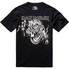 Oberteile Brandit Iron Maiden Tee Shirt - Schwarz/Weiß