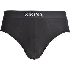 Men's Underwear Ermenegildo Zegna Stretch Cotton Midi Brief, Black