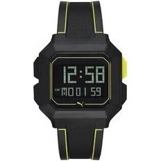 Puma Klockor Puma Wristwatch remix p5024 silicone black digital chrono dual time