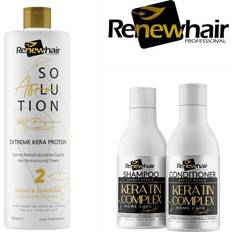 Renewhair brazilian afro keratin hair smoothing system 1000ml + shampoo cond