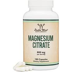 Magnesium citrate Double Wood Supplements Magnesium Citrate Capsules 400mg 180 Capsules