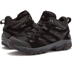 Hi-Tec Hiking Shoes Hi-Tec Ravus Men's Mid Waterproof Hiking Boots, Wide, Black