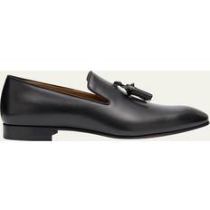 Christian Louboutin Men Loafers Christian Louboutin Men's Dandelion Tassel Leather Loafers BLACK 11D US