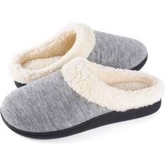 EVA Slippers Wishcotton Women's Lamb-Rub Sherpa House Slippers - Grey