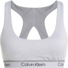 Calvin Klein Sport Ribbed Impact Sport Bra Grey