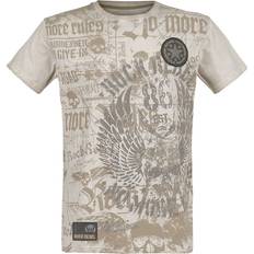 EMP Camiseta de Rock Rebel - Beige