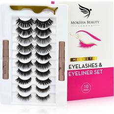 Magnetic False Eyelashes Magnetic eyelashes natural look 10 pairs false eyelashes, reusable,waterproof