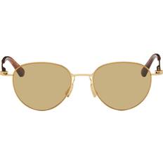 Solglasögon Bottega Veneta Gold Ultrathin Panthos GOLD-GOLD-BROWN