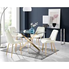 Gold Dining Tables Box Leonardo 4 Dining Table