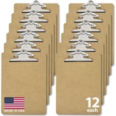 Officemate Recycled Wood Clipboards 6 Inch Letter Size 9 x 12.5 Inches Brown