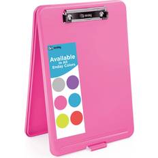 Pink Clipboards & Display Stands Enday Translucent Clipboard Storage Case Pink Pack 18