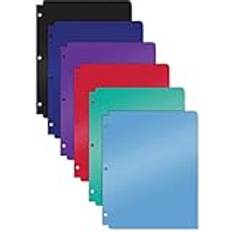 Better Office Products 3 Hole Punch Pocket Folders, Bulk