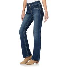 WallFlower Luscious Curvy Bootcut Mid-Rise Insta Stretch Juniors Jeans Standard och Plus Heidi, Lange US, Heidi, 46/More Lange