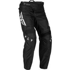 Donna - Pelle Pantaloni Fly Racing F-16 MX Pants - Black/White