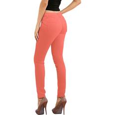 Orange - Women Jeans Hybrid & Company Womens Butt Lift Stretch Denim Jeans Coral
