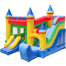 Inflatable HQ Commercial Grade Bouncing Castle Kingdom Bounce House 100% PVC with Blower and Slide