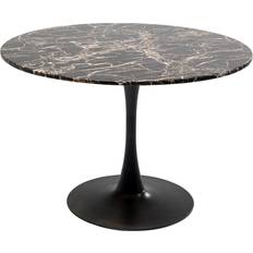 Møbler Kare Design Schickeria Rund Sort Marmorlook Ø110 Spisebord 110cm
