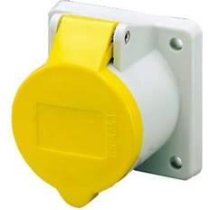 Yellow CEE Sockets Mennekes anbaudose twincontact 1337 ip44 cee-anbausteckdosen kunststoff Gelb