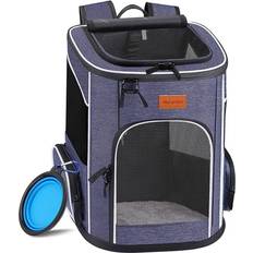 Morpilot Foldable Cat Carrier Backpack for Small Dogs