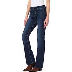 WallFlower Women's InstaStretch Luscious Curvy Bootcut Jeans, Betsy Pure