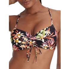Multicoloured Bikini Tops Freya Savanna Sunset Bralette Bikini Top - Black