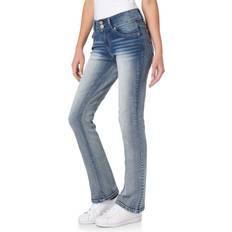 WallFlower Women's Instastretch Luscious Curvy Bootcut Jeans, Camille, Plus Long