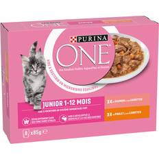 Purina ONE Kæledyr Purina ONE Junior 8 85 Pollo y salmón