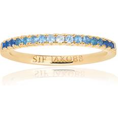 Sif Jakobs Jewellery Bague pour femme SJ-R2869-GBL-YG-52 925 Argent Bleu