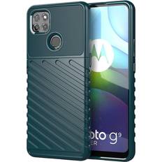 MAULUND Motorola Moto G9 Power Thunder Series Twill Plastic Case Green