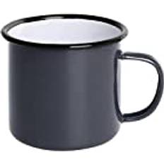 Émail Accessoires de cuisine Olympia Mug Gris Et Noir 350 ml x 6 350 ml - Lot de 6