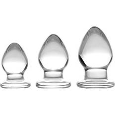 Prisms Triplets 3 Piece Glass Anal Plug Kit