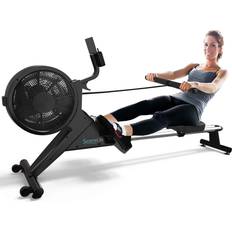 Rowing Machines SereneLife SereneLife Smart Rowing Machine-Home Rowing Machine with Smartphone Fitness Monitoring App-Row Machine for Gym or Home Use-Rowing Exercise Machine Measures Time, Stride, Distance, Calories Burned