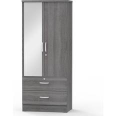 Glasses Clothing Storage Better Home Products Grace Armoire Gray Wardrobe 30x72"