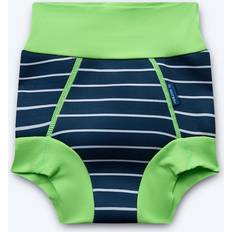blebadebukser til børn Neoprene Swim Nappy Green Stripes Testvinder 6-12 mdr