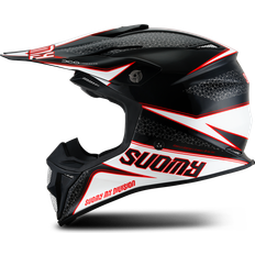 Motorcycle Equipment Suomy MX Speed Pro Transition Motocross Helmet - Black/White/Red