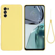 MAULUND Motorola Moto G62 Silikon Skal med Rem Gul