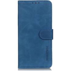 Huawei P Smart 2021 KHAZNEH Retro Læder Cover m. Pung Blå