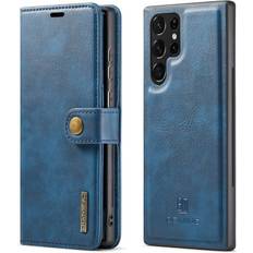 DG.Ming 2-in-1 Magnet Wallet Samsung Galaxy S22 Ultra Blue