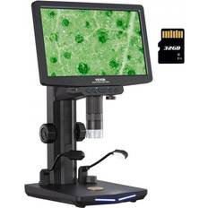 VEVOR Digital Mikroskop mit 26-cm-HD-Bildschirm 10X-1300X Vergrößerung Auflichtmikroskop USB Mikroskop 8 LED, 2 Millionen Pixeln, 1080P Videoauflösung, 1920x1080 Fotoauflösung 32-GB-Speicherkarte