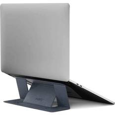MOFT Invisible Laptop Stand for Laptops Without Bottom Vents, Lightweight Adhesive 2-Height Repositionable Residue-Free Laptop Desk Stand Starry Grey