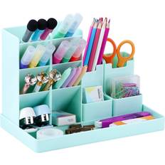 Green Paper Storage & Desk Organizers Poprun Vertical Pen Organizer, Kawaii Desk Organizer Pen