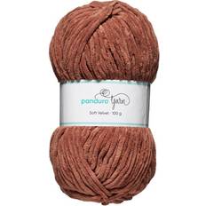 Velvet garn Panduro Garn Velvet 100 g brun