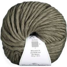 Garn Chunky Wool 100g dimgrön