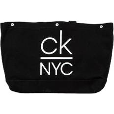 Calvin Klein Bolsos de compras Calvin Klein Ck NYC Snap Tote Black, Unisex, Equipo, bolsas y mochilas, Negro, ONESIZE